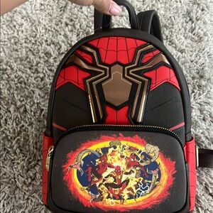 Spiderman Red and Black Backpack